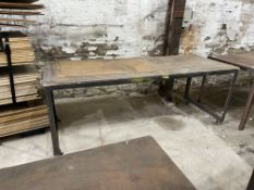 Steel Frame Timber Top Work Bench,2400 x 920 x 920mm