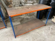 Steel Frame Timber Top Work Bench , 1530 x 620 x 950mm