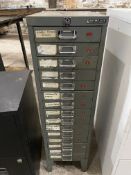 Bisley 15 Draw Filling Cabinet, 280 x 410 x 1100mm