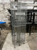 2no. Wire Caged Personnel Lockers