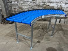 Steel Frame Corner Gravity Fed Roller Conveyor Section