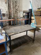 Mobile Work Bench, 1550 x 780 x 950mm, Complete With; Guillotine, Please Note: Height Measured to