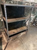 Metal Frame 3 Tier Shelving Unit 910 x 1050 x 450mm