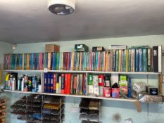 Contents of Shelves, Comprising Car Manuals, Cleaning Products & Some Parts