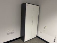 Lockable Double Door Timber Cupboard as Lotted 945 x 2000 x 430mm
