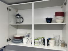 Contents of Cupboard as Lotted, Please Note: Cupboard Not Included