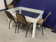 Bespoke Made Table & Chairs as Lotted 1230 x 840 x 750mm