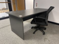 Office Desk & Chair as Lotted 1800 x 800 x 720mm