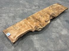 Length of 55mm Thick Solid Welsh Oak, Kiln Dried, Stored Inside for 10 Years, Dimensions: 2540 x 360