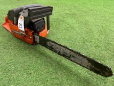 Husqvarna 50 Petrol Chain Saw Please Note: There is NO VAT on the HAMMER PRICE of this Lot