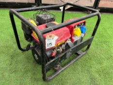 Wolf Power Generator Complete With 6.5 HP 4-Stroke Engine, 1no. 110v Outlett & 2no. 220-240v