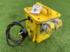 110v Transformer with 2no. Outlets , Please Note: There is NO VAT on the HAMMER PRICE of this Lot