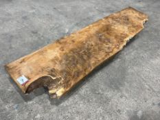 Length of 55mm Thick Solid Welsh Oak, Kiln Dried, Stored Inside for 10 Years, Dimensions: 2385 x 530