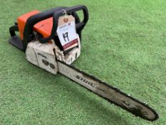 Stihl MS 170 Petrol Chain Saw, Please Note: There is NO VAT on the HAMMER PRICE of this Lot
