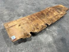 Length of 55mm Thick Solid Welsh Oak, Kiln Dried, Stored Inside for 10 Years, Dimensions: 2310 x 550