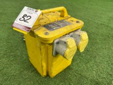 NCK 3.35 110V Transformer With 2no. 110v Outlets, Please Note: There is NO VAT on the HAMMER PRICE
