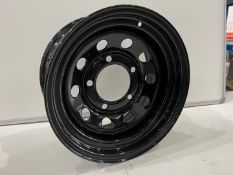 4no. Black Tuff Torque 4x4 Steel Wheels, Dia 440mm