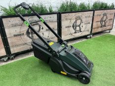 Unused Ex Display Hayter Hawk 43, Push Lawnmower, Rear Roller Mower, Complete with 60V Battery &