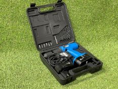 Silverline C 264571 18V Combi Hammer Drill, Complete with 2no Batterys & Charger