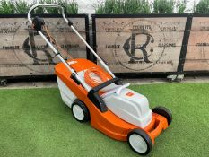 Unused Ex Display Stihl RME 443, Push Lawnmower, Electric Powered