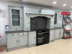 Kitchen Display Comprising; Conesntino Dekton Worktop, Timber Cupboards & Handles, OVEN NOT