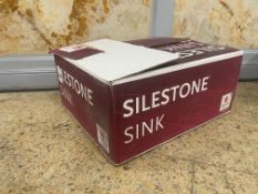 Boxed Silestone Freg Pul Due Blanco Zeus Sink 370 x 510 x 150mm, Lot Location: Showroom. Please