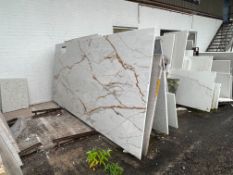 Quantity of Marble Offcuts as Lotted, Lot Location: Outdoor - Shed 1, Please Note: It is the