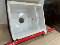 Ex-Display Franke KBK 160 Glacier Sink, 550 x 450mm, 180mm Deep, Lot Location: Ground Floor