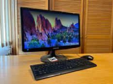 Samsung S22la100n LCD Computer Monitor Complete With; Lenovo Keyboard & Mouse. Lot Location: