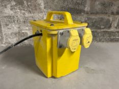 KRPLL 110V Transformer, 2no. Outlets, Note: ID Plate Worn, Lot Location: Upper Building