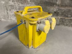 KRPLL 110V Transformer, 2no. Outlets, Note: ID Plate Worn, Lot Location: Upper Building