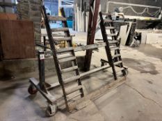 Steel Fabricated Trolley with Attached Vertical Rollers, 2000 x 1450mm, Lot Location: Upper