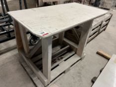 Timber Frame Complete With Made to Measure Fitted Top, 1370 x 800 x 1060mm, Lot Location: Upper