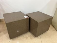 2no. Bespoke Marble Plinths, 400 x 400 x 400mm, Lot Location: Ground Floor, Please Note: It is the