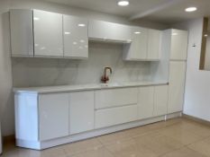 Kitchen Display Comprising; Consentino Silestone Worktop, Complete With; Franke BFX187 Instant Hot