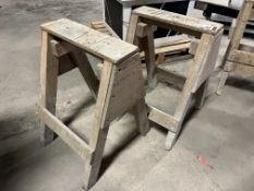 2no. Timber Trestles 520mm Wide, 760mm High, Lot Location: Upper Building. Please Note: It is the