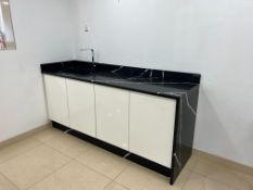 Kitchen Display Comprising; Consentino Dekton Worktop, Complete With; Single Lever Mixer Tap -