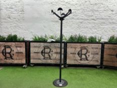 Black Steel Hat & Coat Stand
