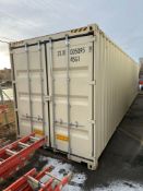 Single Use 40' High Cube Shipping Container with (2) Doors