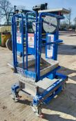 Power Towers Ecolift 4.2 metre manual vertical mast access platform Year: 2015 S/N: 10523215H