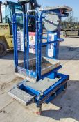 Power Towers Ecolift 4.2 metre manual vertical mast access platform Year: 2015 S/N: 7872415H