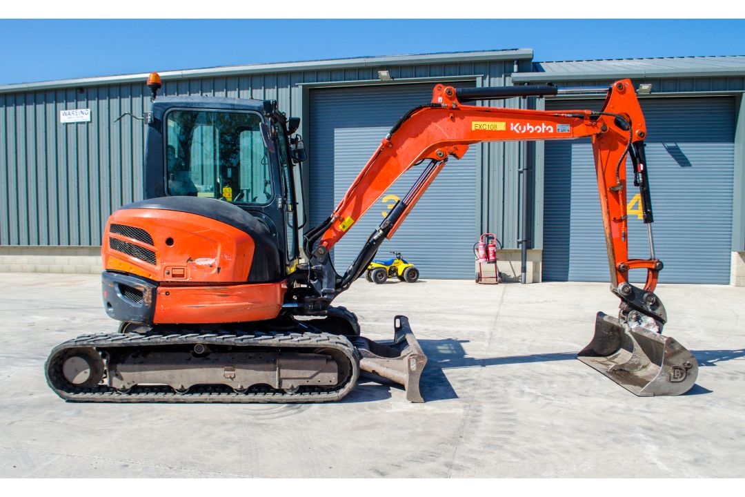 Kubota U48-4 4.8 tonne rubber tracked midi excavator Year: 2011 S/N: 50769 Recorded Hours: 4889 - Image 9 of 20