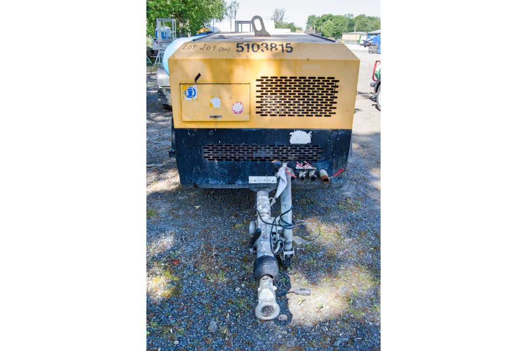 Doosan 7/72 diesel driven fast tow air compressor Year: 2014 S/N: 542145 Recorded Hours: 1443 - Image 3 of 8