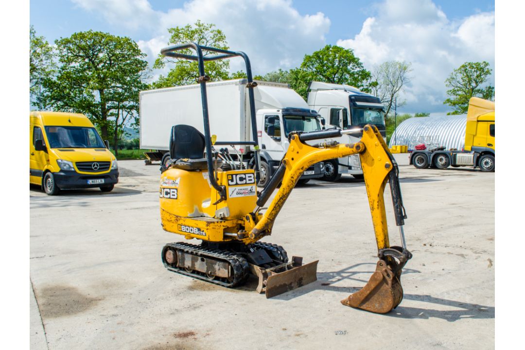 JCB 8008 CTS 0.8 tonne rubber tracked micro excavator Year: 2013 S/N: 00764635 Recorded Hours: - Image 2 of 17