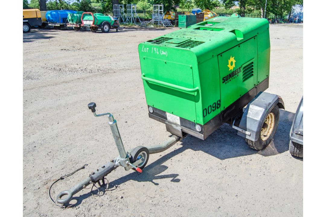 Arc Gen Weldmaker 300 AVC diesel driven fast tow welder/generator Recorded Hours: 6225 0095 - Image 1 of 5