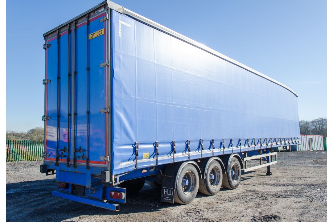 Lawrence David 13.7 metre tri-axle curtain sided trailer Year of Manufacture: 2015 Ident Mark: - Image 4 of 15
