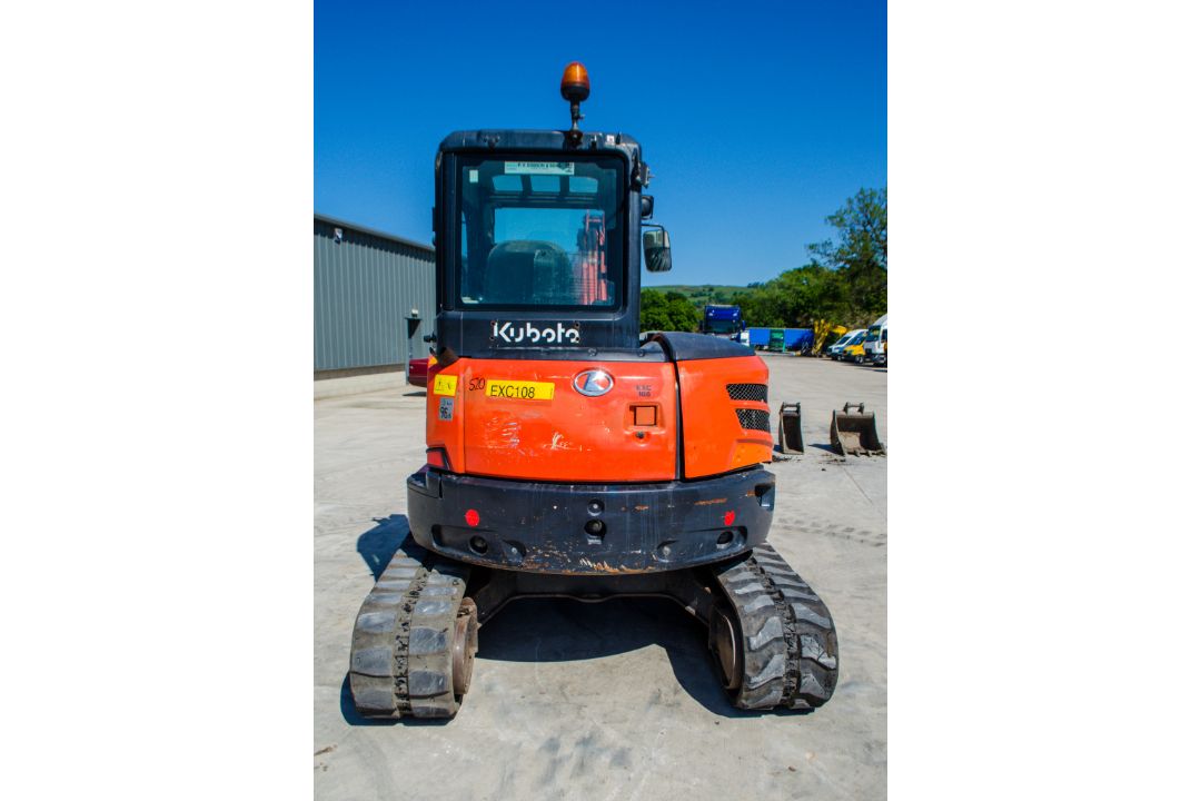 Kubota U48-4 4.8 tonne rubber tracked midi excavator Year: 2011 S/N: 50769 Recorded Hours: 4889 - Image 7 of 20