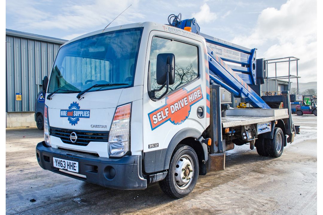 Nissan Cabstar 35.14 S/C LWB cherry picker MEWP Registration Number: YH63 HHE Date of - Image 1 of 30