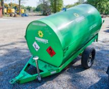 Trailer Engineering 950 litre bunded site tow fuel bowser c/w manual pump, delivery hose & nozzle