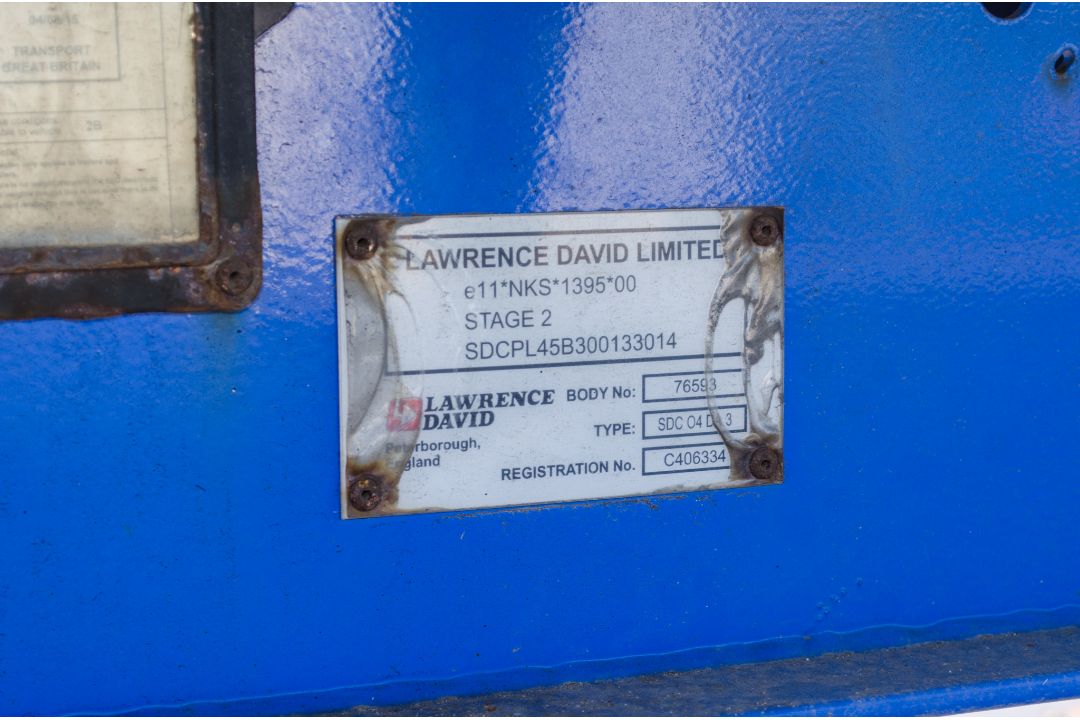 Lawrence David 13.7 metre tri-axle curtain sided trailer Year of Manufacture: 2015 Ident Mark: - Image 15 of 16